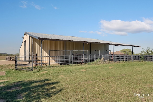 view of horse barn