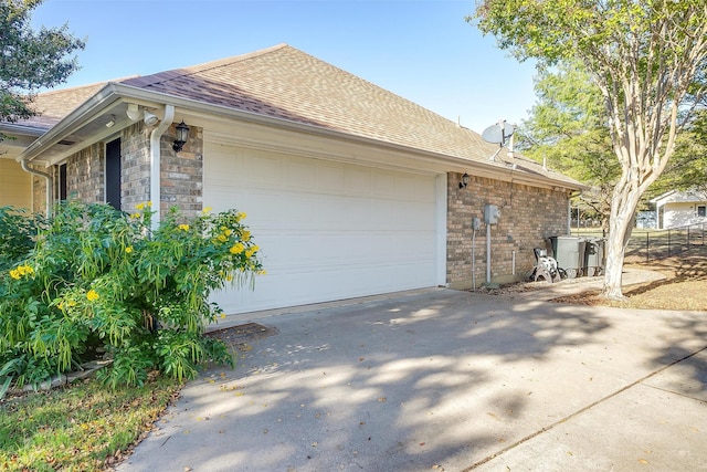 view of home's exterior featuring a garage