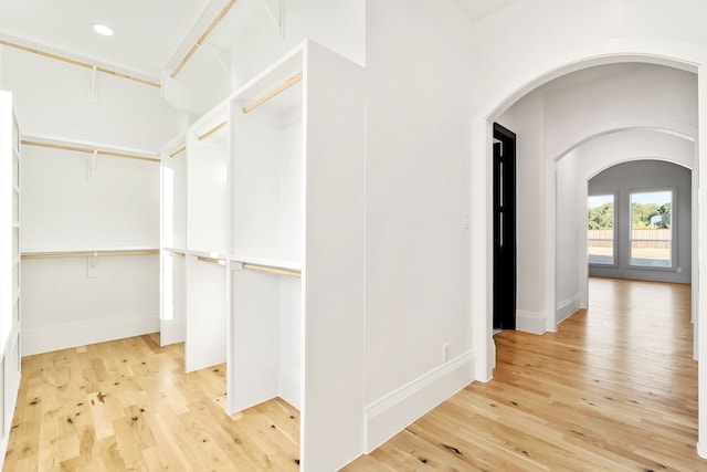 interior space featuring light hardwood / wood-style floors