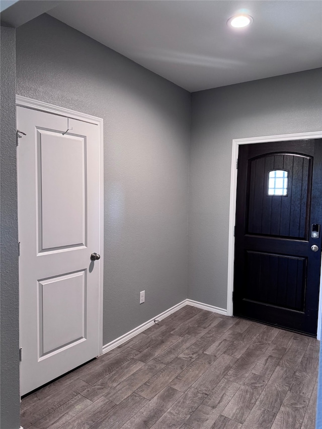 entrance foyer featuring hardwood / wood-style floors