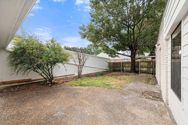 view of yard featuring a patio area