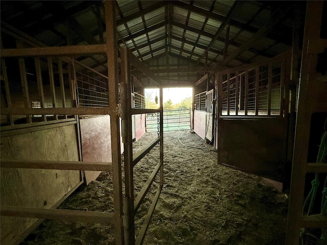 view of horse barn