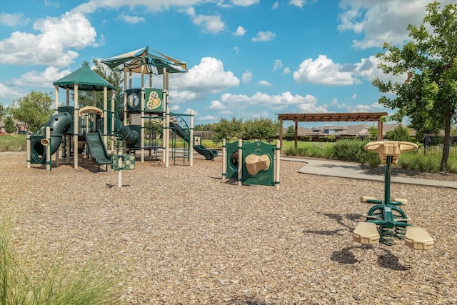 view of play area