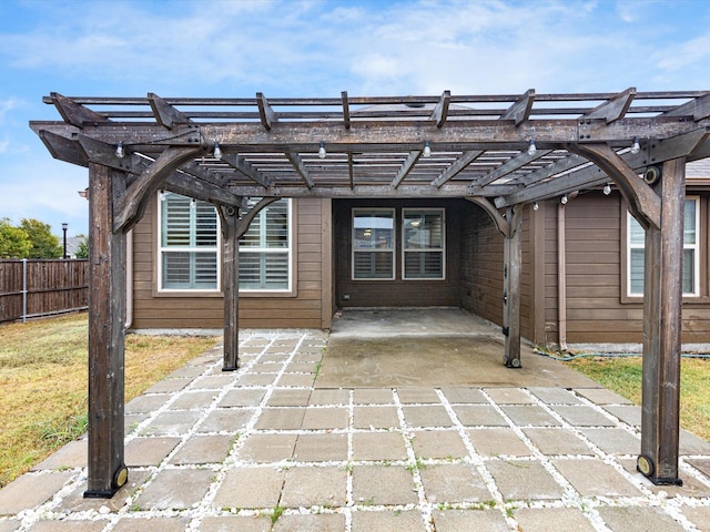 1200 Roadrunner Dr, Little Elm, TX 75068 - back of property with fence, a patio, and a pergola