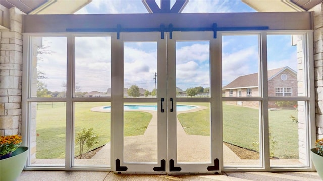 doorway featuring plenty of natural light