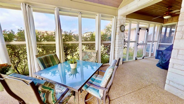 view of sunroom / solarium