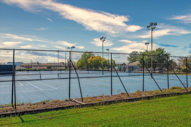 view of tennis court