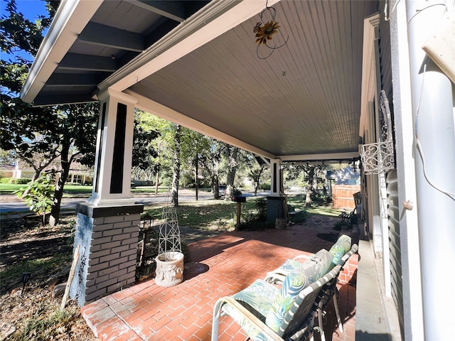 view of patio / terrace featuring a porch