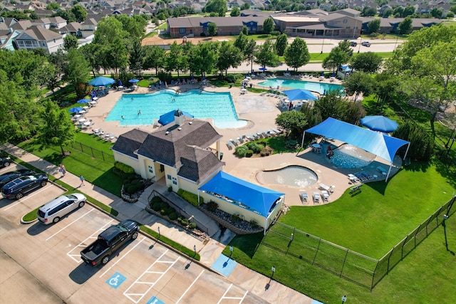 birds eye view of property