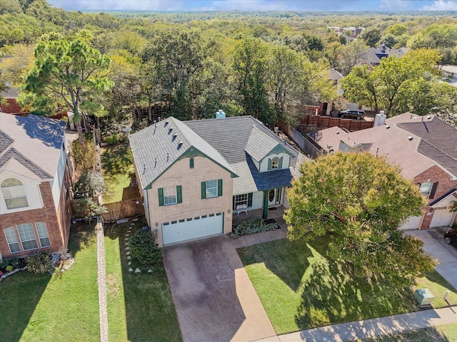 birds eye view of property