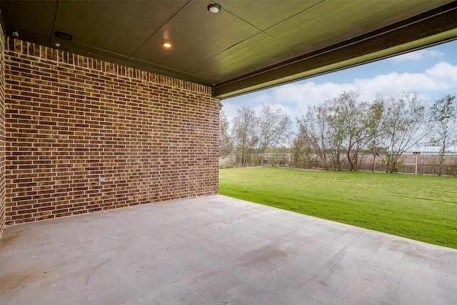 view of patio / terrace with a fenced backyard