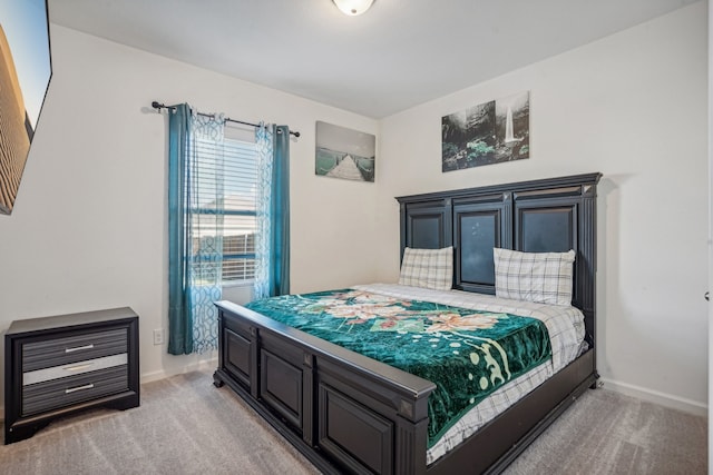 bedroom with carpet floors