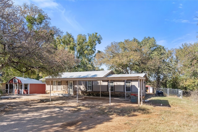 view of ranch-style house