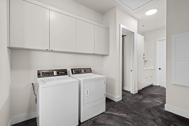 laundry room with separate washer and dryer