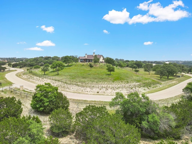 bird's eye view featuring a rural view