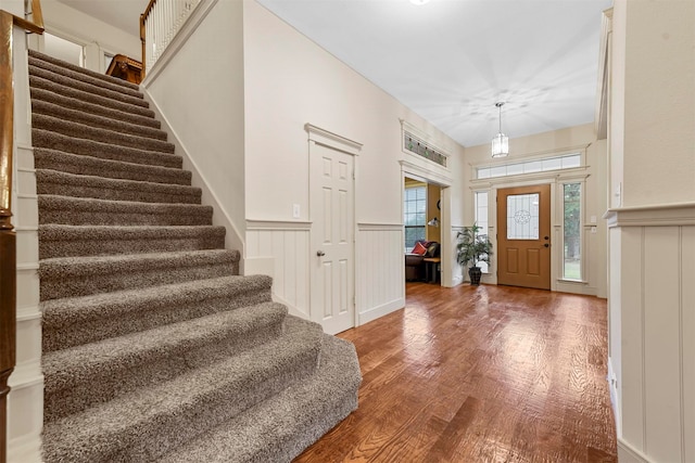 entryway featuring wood-type flooring