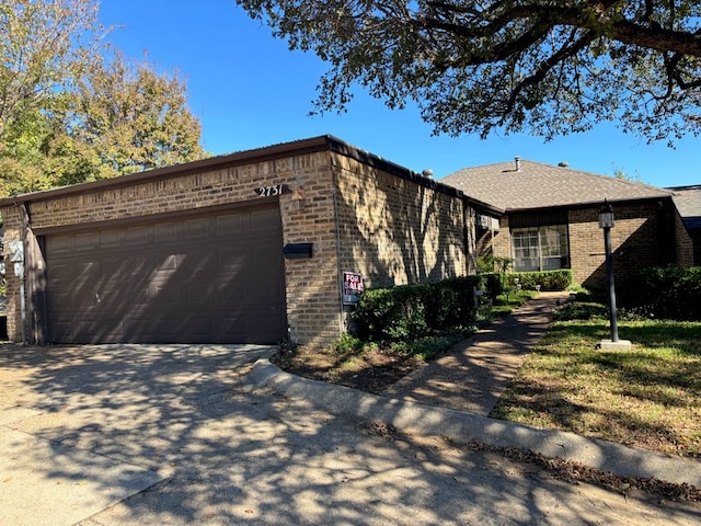 view of home's exterior with a garage