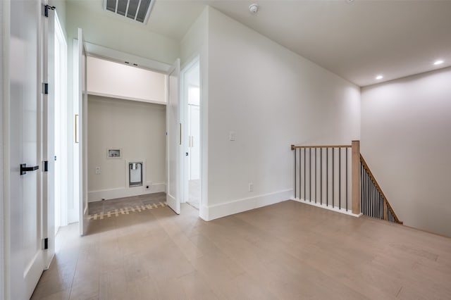 interior space featuring light wood-type flooring