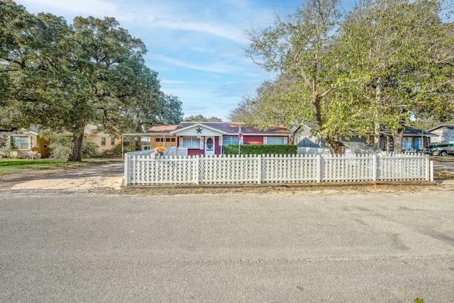 view of front of home