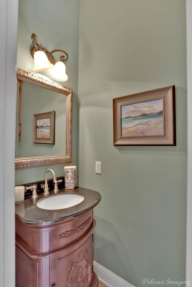 bathroom featuring vanity