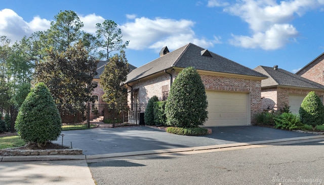 view of home's exterior with a garage