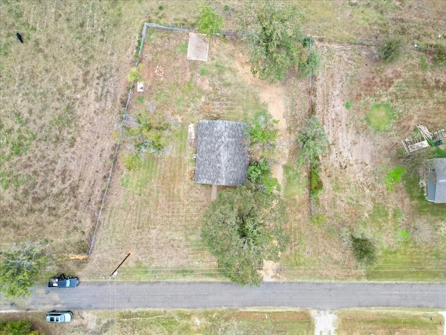 aerial view with a rural view