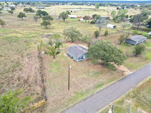 bird's eye view featuring a rural view