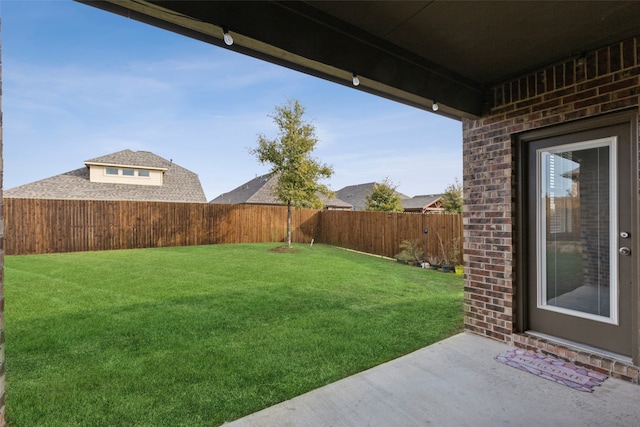 view of yard featuring a patio