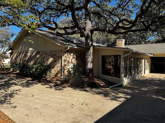 view of side of property