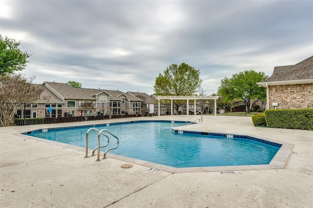 view of pool with a patio