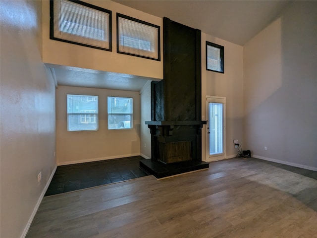 entrance foyer with dark hardwood / wood-style flooring