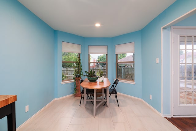 view of dining room