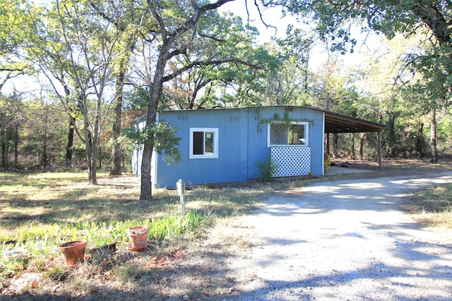 view of outdoor structure