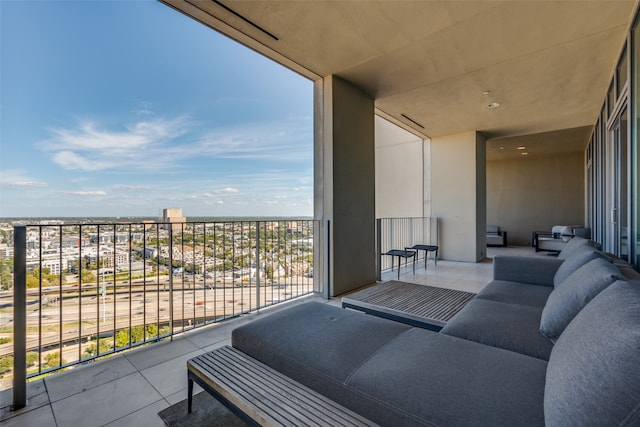 balcony with an outdoor living space