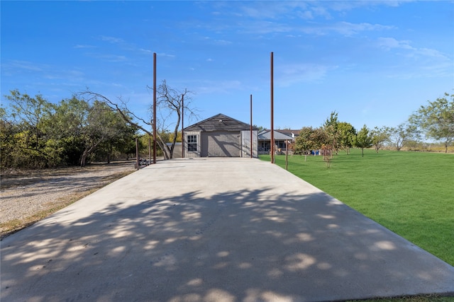 view of front of home with a front yard