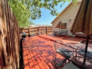 view of deck