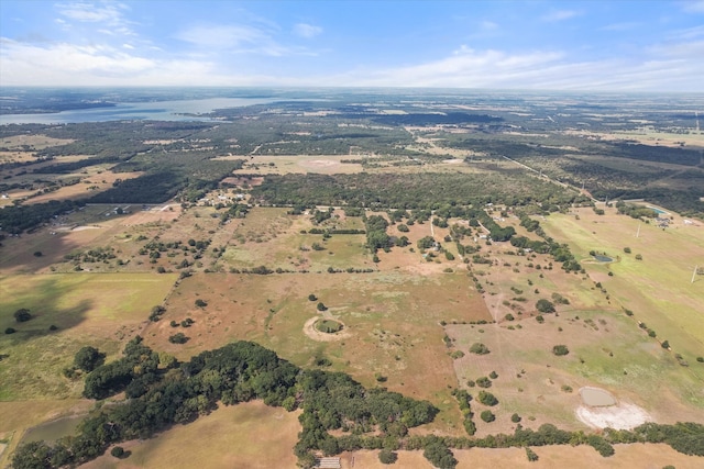 aerial view featuring a rural view