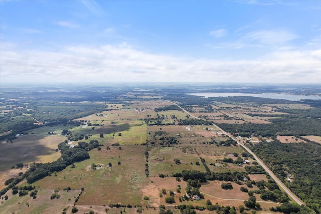 bird's eye view with a rural view