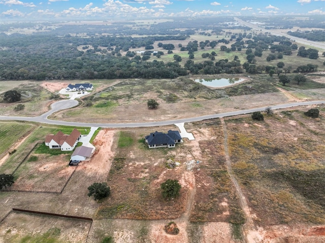 bird's eye view with a rural view