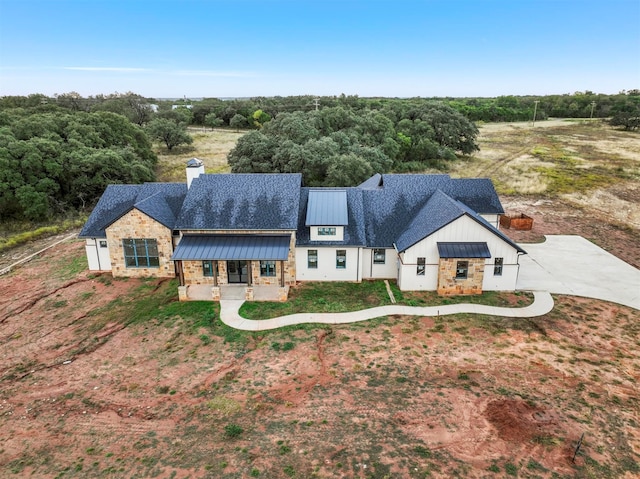 birds eye view of property