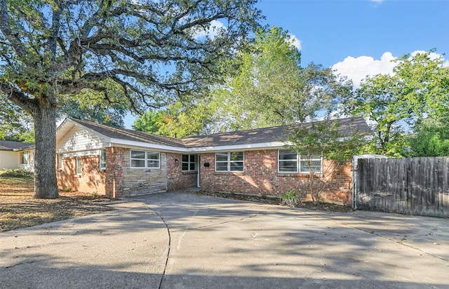 view of ranch-style house