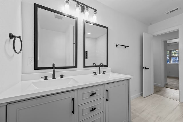 bathroom featuring vanity