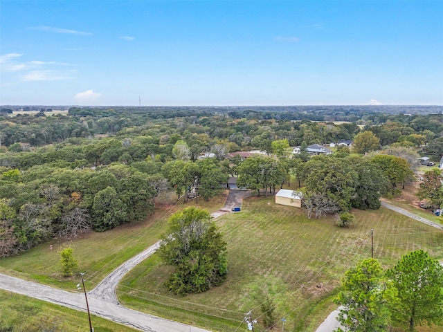 aerial view with a rural view