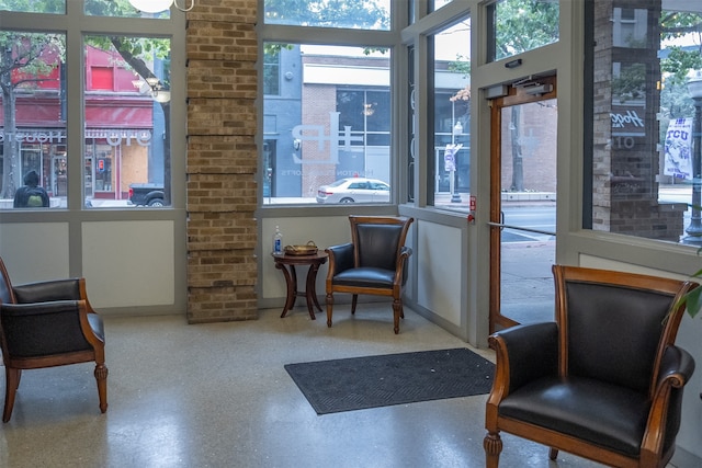 view of sunroom