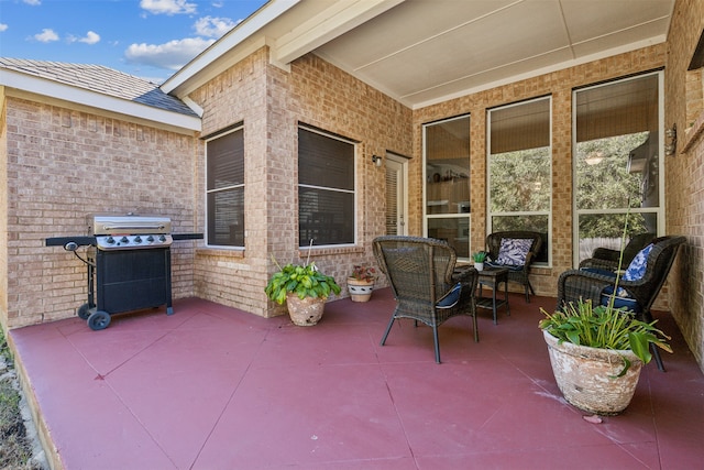 view of patio / terrace with grilling area