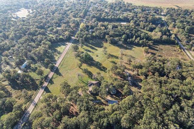 aerial view featuring a rural view