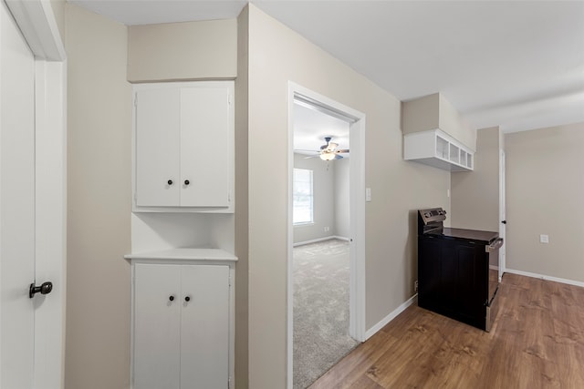 interior space featuring light hardwood / wood-style flooring