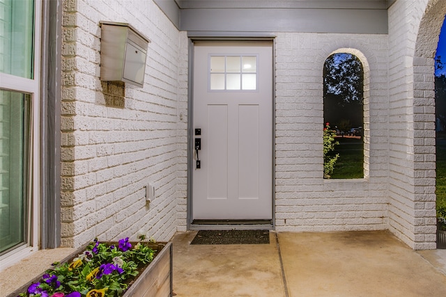 view of entrance to property