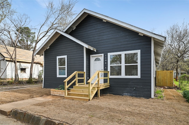 view of front of property