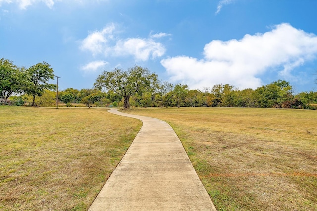 surrounding community with a lawn